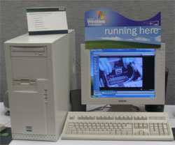 Фотография компьютера с процессором Duron 1.2 GHz на борту.